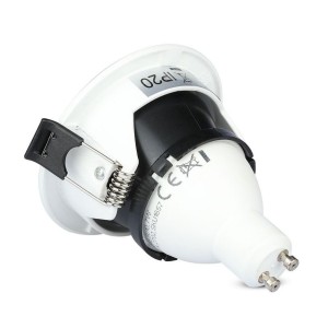 Portafaretto da incasso GU10 quadrato bianco con interno nero V-TAC VT-883 - foto 11