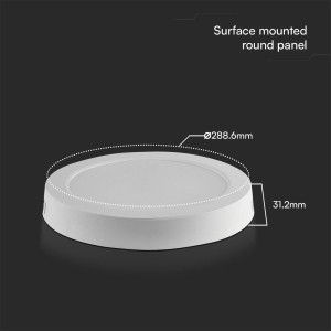 Plafoniera LED rotonda 24W 3000K bianco caldo, chip Samsung, V-TAC VT-60024 - foto 8