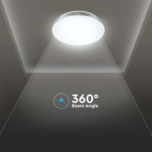 Plafoniera LED rotonda 40W 3000K-6500K dimmerabile con telecomando V-TAC VT-8403 - foto 6