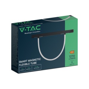 Tubo LED Flessibile da Binario Magnetico 48V 11W Nero CCT V-TAC VT-42112 - foto 3