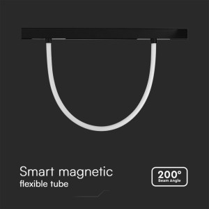 Tubo LED Flessibile da Binario Magnetico 48V 11W Nero CCT V-TAC VT-42112 - foto 5