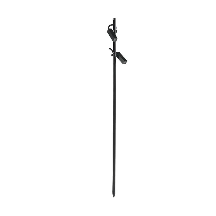 Paletto LED da giardino 4W 4000K IP65 doppio spot orientabile nero V-TAC VT-44044