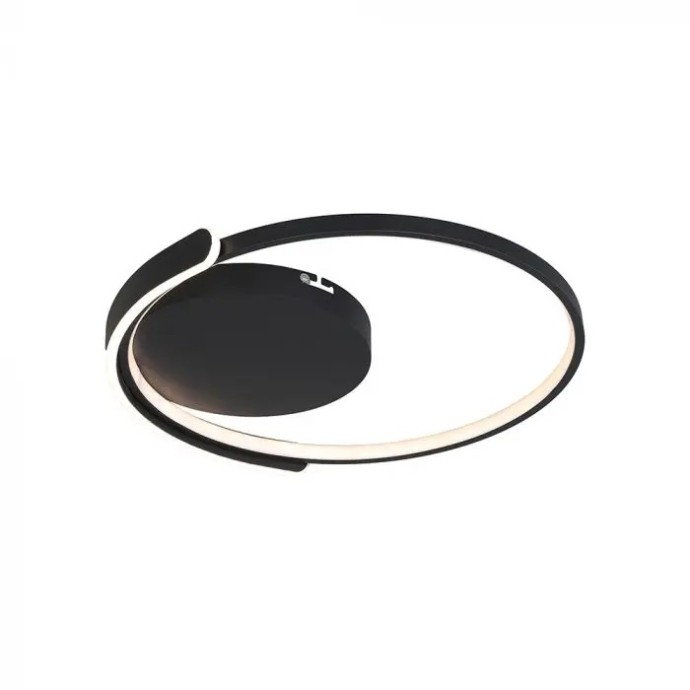 Lampadario LED 50W Rotondo Nero CCT 3000K 4000K 6500K con Telecomando V-TAC VT-84025RD