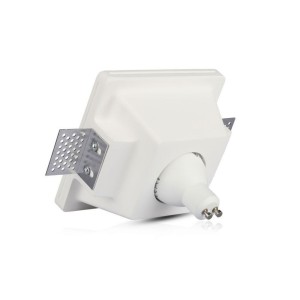 Portafaretto LED da incasso rotondo GU10 Ø125 mm in gesso bianco V-TAC VT-867-RD - foto 5
