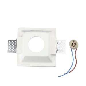 Portafaretto LED da incasso rotondo GU10 Ø125 mm in gesso bianco V-TAC VT-867-RD - foto 6