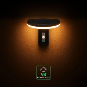 Applique LED Solare da Esterno 2W 3000K IP54 con Sensore PIR Nera V-TAC VT-81018 - foto 9
