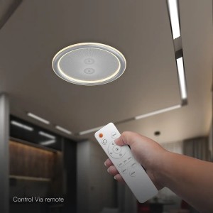 Lampadario LED 50W CCT 3000K 4000K 6500K Grigio con Telecomando V-TAC VT-84031 - foto 3