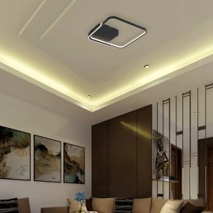 Lampadario LED 50W Quadrato Nero CCT 3000K 4000K 6500K con Telecomando V-TAC VT-84025SQ - foto 9