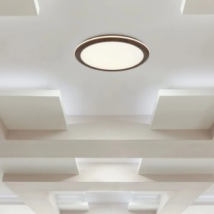 Plafoniera LED 36W CCT 3000K-6500K Ø410mm effetto legno dimmerabile V-TAC VT-7738 - foto 3