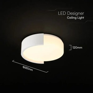 Plafoniera LED 63W CCT 3000K 4000K 6000K Rotonda Ø550 Dimmerabile V-TAC VT-84036 - foto 5