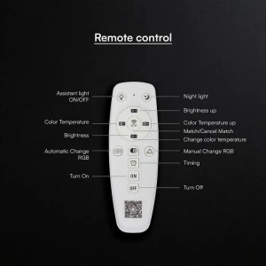 Lampadario LED 48W Rotondo CCT 3000K 4000K 6000K Grigio con Telecomando V-TAC VT-84020 - foto 6