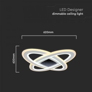 Lampadario LED a Plafone 130W CCT 3000K-6000K Dimmerabile con Telecomando V-TAC VT-7962 - foto 9