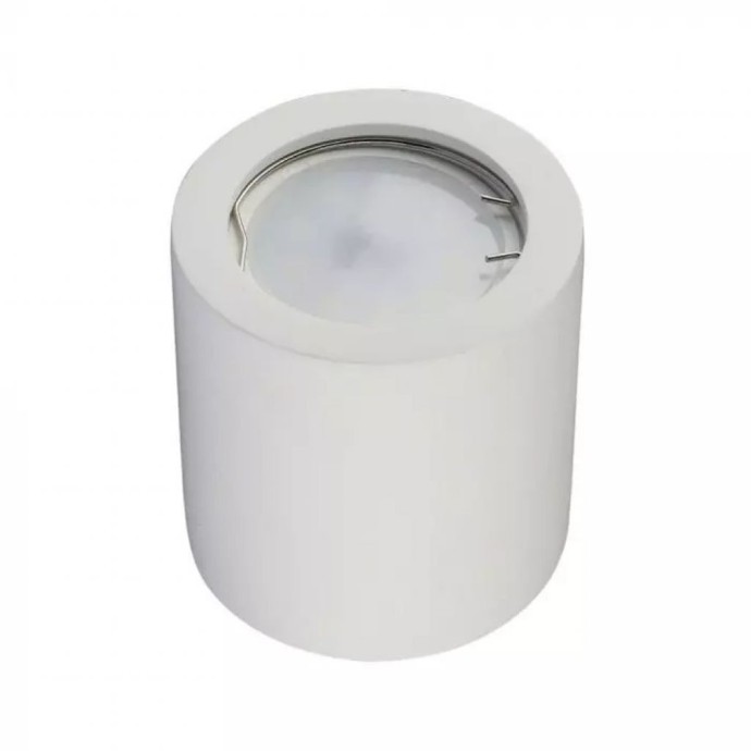 Portafaretto LED a Plafone Rotondo GU10 GU5.3 in Gesso Bianco IP20 V-TAC VT-727RD