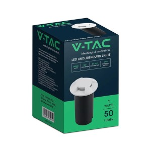 Faretto LED segnapasso da incasso 1W 6400K IP67 rotondo bianco V-TAC VT-1171 - foto 2
