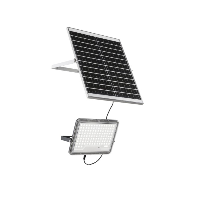Faro solare da esterno LED 400W 3500lm 4000K IP65 Intec Glaser