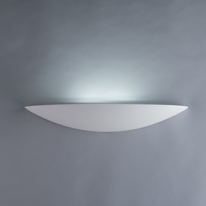 Applique da interno in gesso bianco verniciabile G9 2 luci LIVIGNO Luce Ambiente e Design