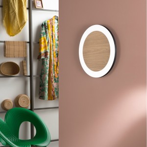 Plafoniera LED 35W CCT 5300 lm nero effetto legno IP20 Luce Ambiente e Design Samsara - foto 2