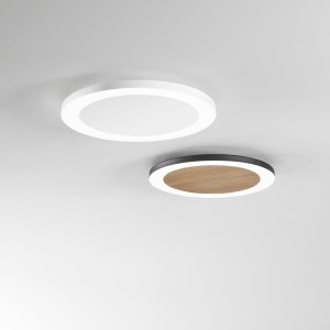 Plafoniera LED 35W CCT 5300 lm nero effetto legno IP20 Luce Ambiente e Design Samsara - foto 3