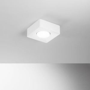 Plafoniera quadrata in gesso verniciabile GX53 bianco IP20 Luce Ambiente e Design ATHEN - foto 3