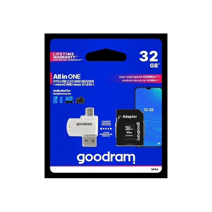 microSD 32GB CARD class 10 + adpter + card reader - blister microSD 32GB CARD class 10 + adpter + card reader - blister