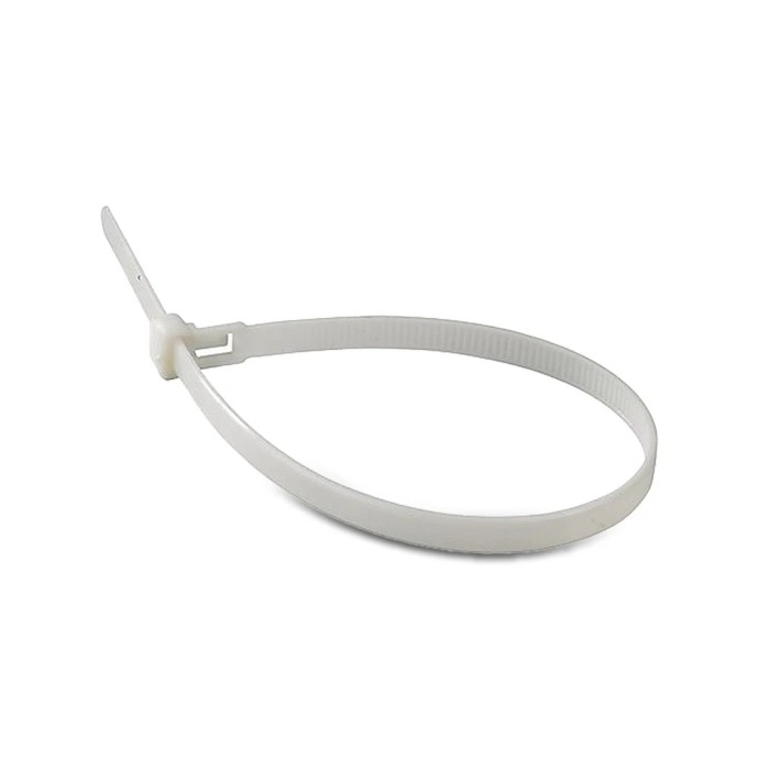 Fascette per Cavi in Nylon Bianco 2,5x100 mm Confezione da 100 pezzi V-TAC