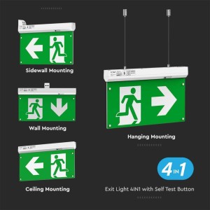 Lampada LED di emergenza 2.5W 6000K IP20 con autotest V-TAC VT-995 - foto 7