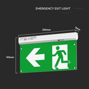 Lampada LED di emergenza 2.5W 6000K IP20 con autotest V-TAC VT-995 - foto 15