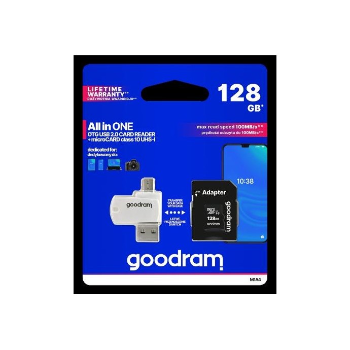 microSD 128GB CARD class 10 + adpter + card reader - blister microSD 128GB CARD class 10 + adpter + card reader - blister