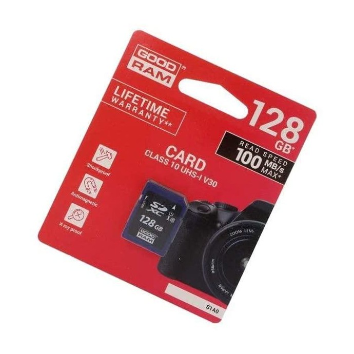 Scheda SD 128GB SDXC GoodRAM - blister retail Scheda SD 128GB SDXC GoodRAM - blister retail