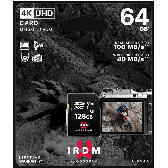 Scheda SD 64GB UHS I U3 GoodRAM - blister retail Scheda SD 64GB UHS I U3 GoodRAM - blister retail