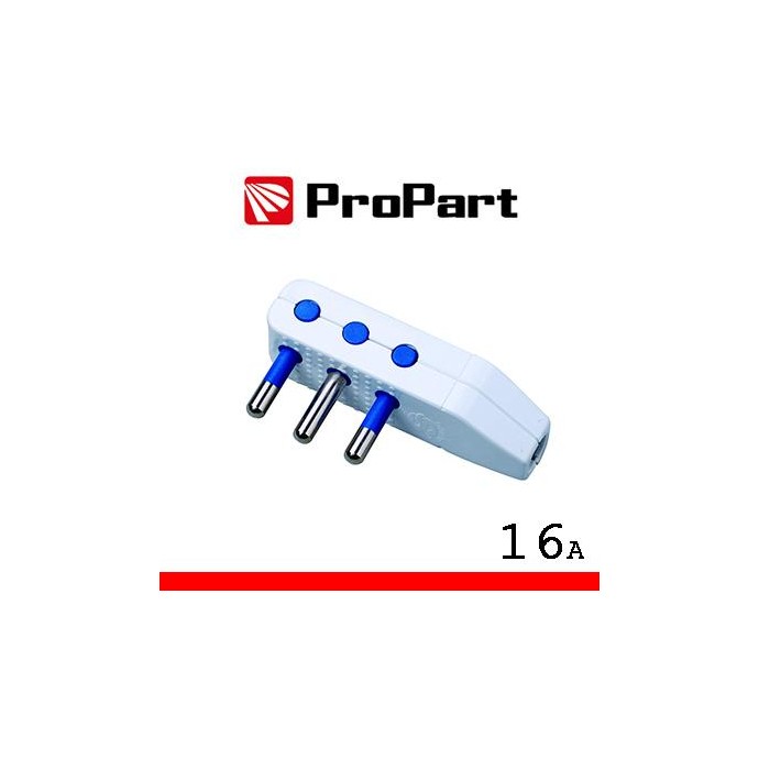 Spina 16A 2P+T uscita cavo 90° polybag Spina 16A 2P+T uscita cavo 90° polybag