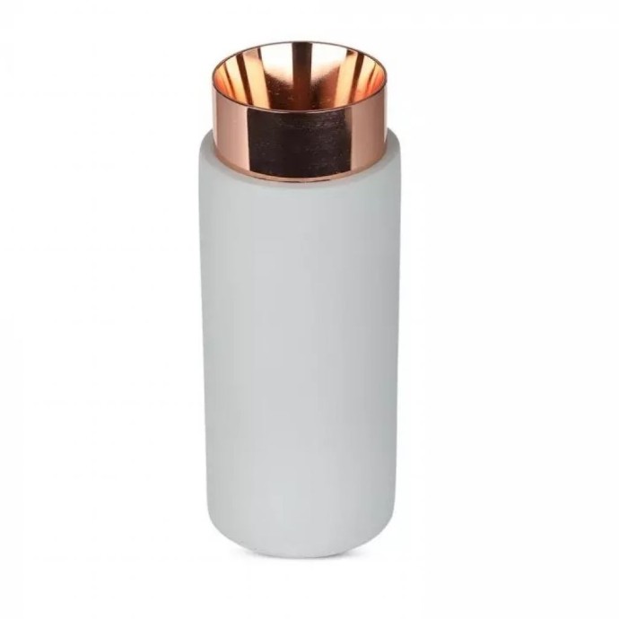 GU10 Fitting Gypsum Metal with Grey Concrete Matt Rose Gold Bottom GU10 Fitting Gypsum Metal with Grey Concrete Matt Rose Gold Bottom