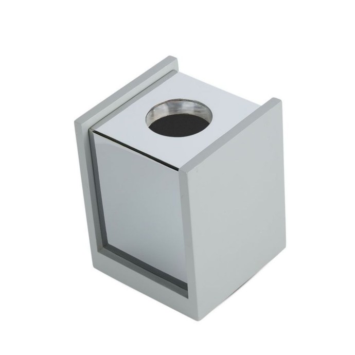 GU10 Fitting Gypsum Surface with Chrome Bottom Square GU10 Fitting Gypsum Surface with Chrome Bottom Square