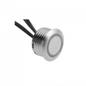 LED Touch Switch And Dimmer Silver + Black Cable