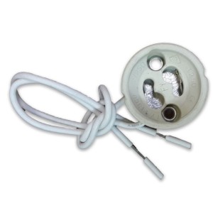 GU10 Ceramic Lamp Holder with Silicon Cable