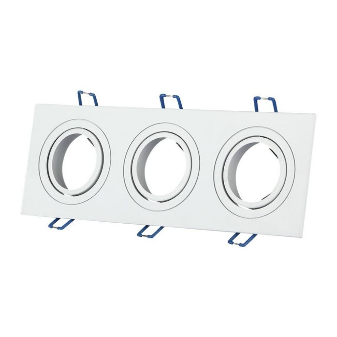 3*GU10 Fitting Square White 3*GU10 Fitting Square White