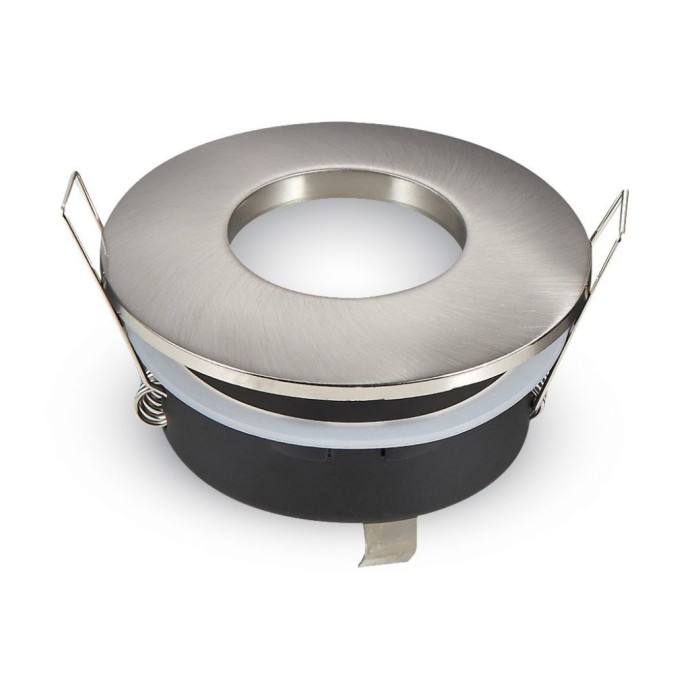 GU10 Fitting Matt Round D:84 Satin Nickel GU10 Fitting Matt Round D:84 Satin Nickel