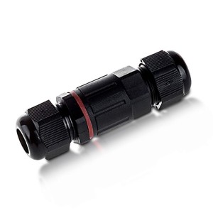 Waterproof Box with Connector Black