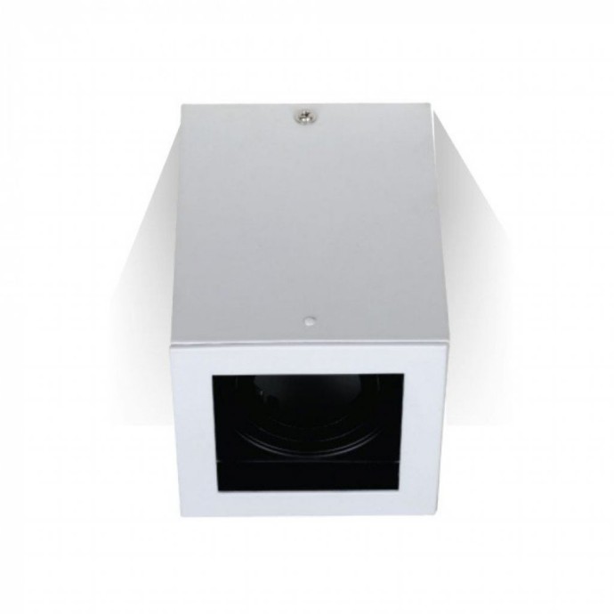 GU10 Fitting Surface Square White GU10 Fitting Surface Square White