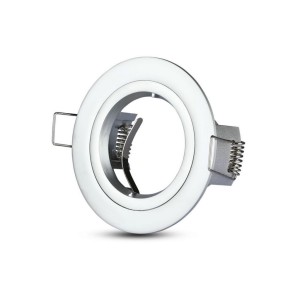 GU10 Fitting Round Silver Grey