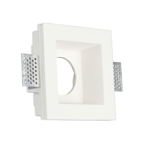 GU10 Fitting Square Gypsum White