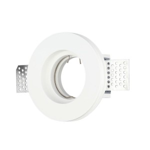 GU10 Fitting Round Gypsum White