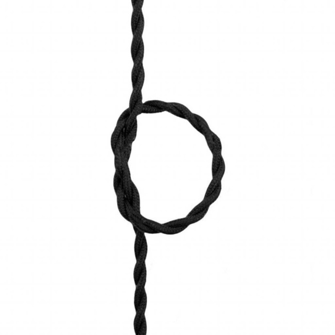 Fabric Twisted Wire 2*0.75mm Black Fabric Twisted Wire 2*0.75mm Black
