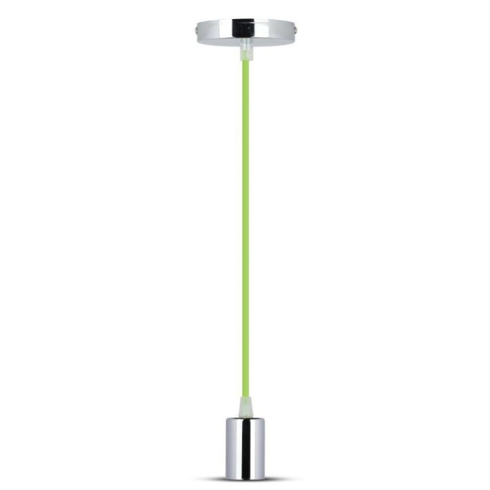 Chrome Metal Cup Pendant Light Green Chrome Metal Cup Pendant Light Green