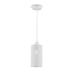 Pendant Light Matt White with White Canopy
