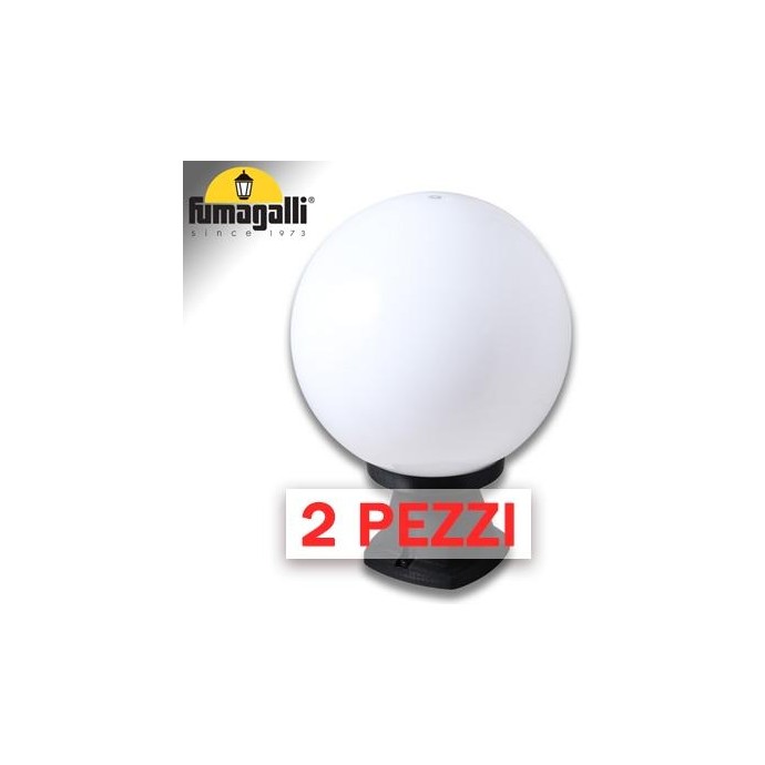 2x pezzi di DISMA/G250 NERO OPALE E27 2x pezzi di DISMA/G250 NERO OPALE E27