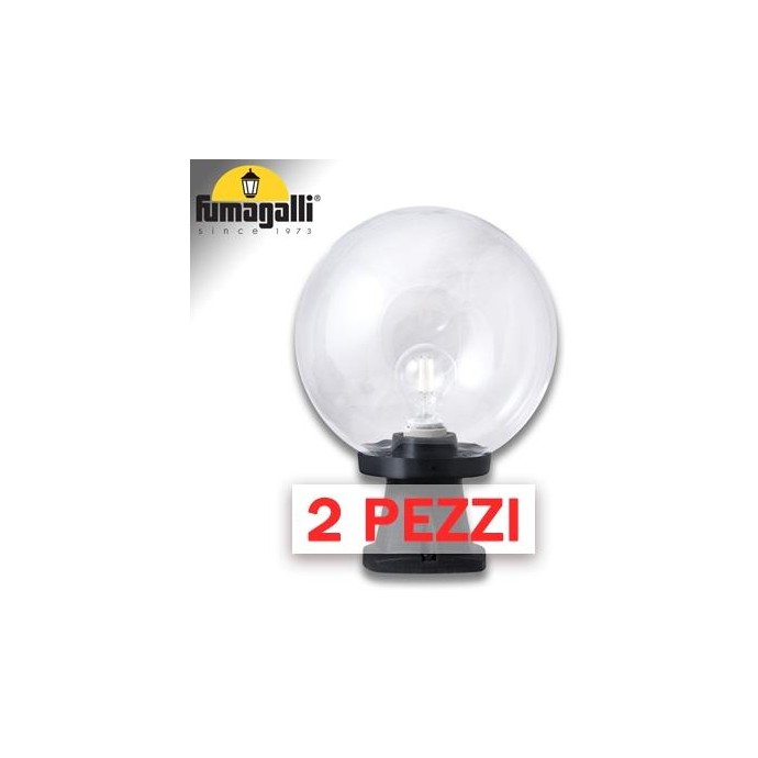 2x pezzi di DISMA/G250 NERO TRASP E27 2x pezzi di DISMA/G250 NERO TRASP E27