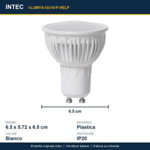 Lampadina LED d'emergenza GU10 4W 360LM - 6500K Intec - foto 3