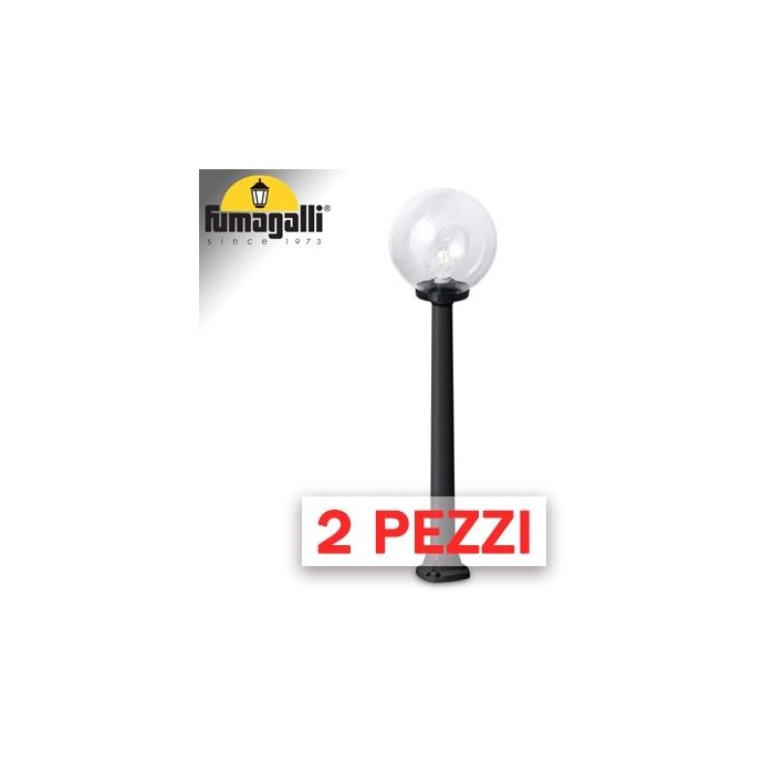 2x pezzi di GIAFFA/G250 NERO TRASP E27 LED 8,5W CCT 3WHITE 2x pezzi di GIAFFA/G250 NERO TRASP E27 LED 8,5W CCT 3WHITE