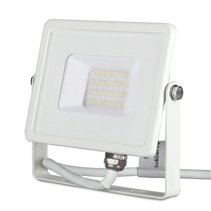 20W LED Floodlight SMD Samsung Chip White Body 6400K